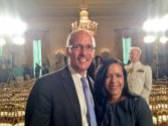 U.S. Secretary of Labor and fellow Dominican, Thomas Perez at the White House.