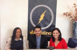 With Wilmer Valderrama and Maria Teresa Kumar at the 2014 Voto Latino Summit.