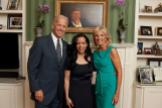 With Vicepresident Joe Biden and his wife, Dr. Jill Biden, at their home.