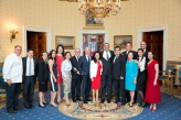 With President Barack Obama and Latino luminaries, at the 2014 White House Cinco de Mayo celebration.