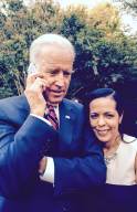 With Vice President Joe Biden as he chats with my daughter on the phone, at his residence, September 22, 2014